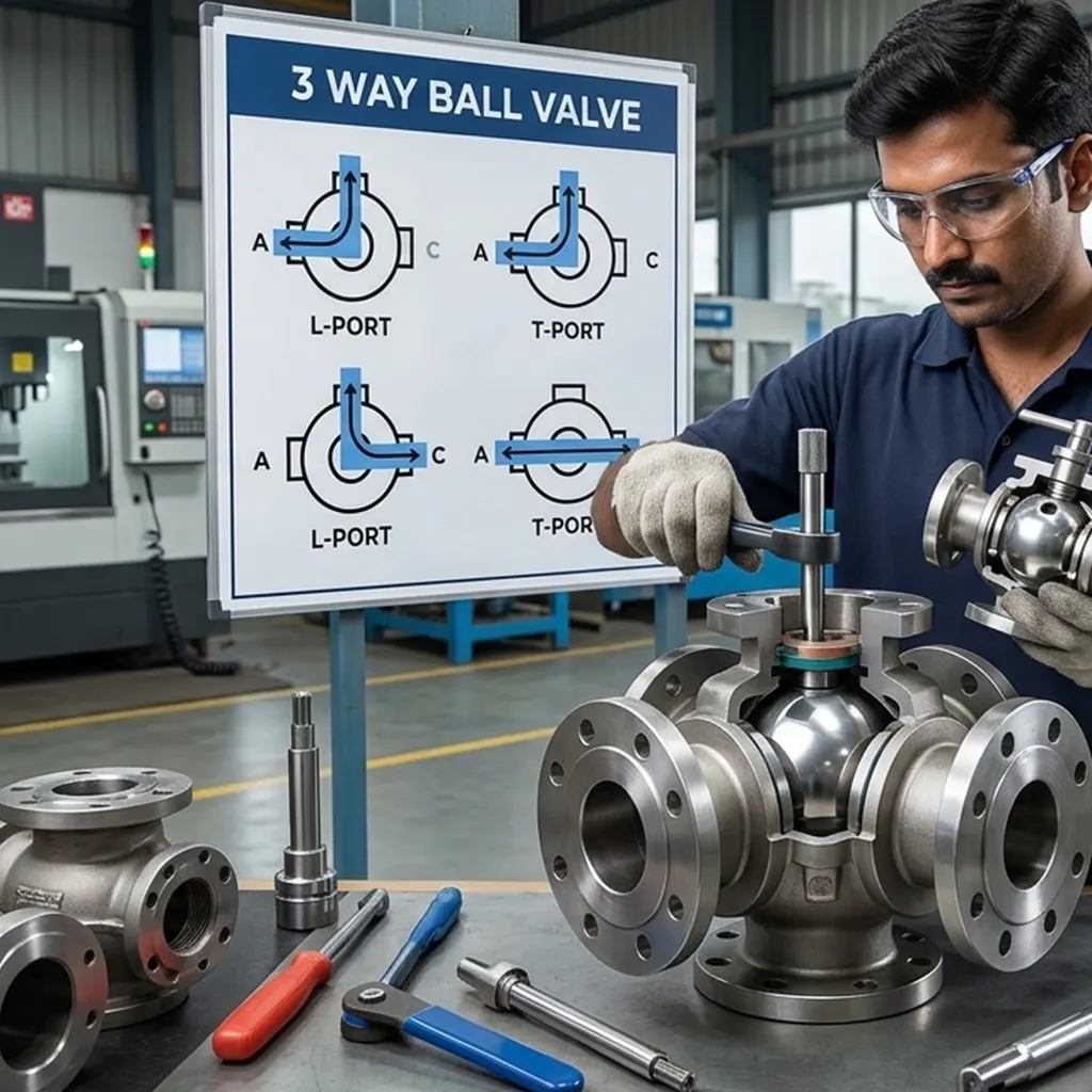 3 Way Ball Valve
